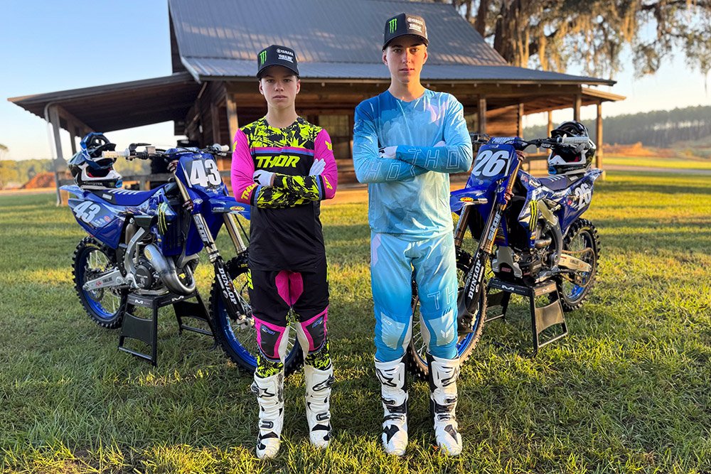 New Zealand brothers Levi and Jaggar Townley join Monster Energy Yamaha Star Racing's amateur motocross program.