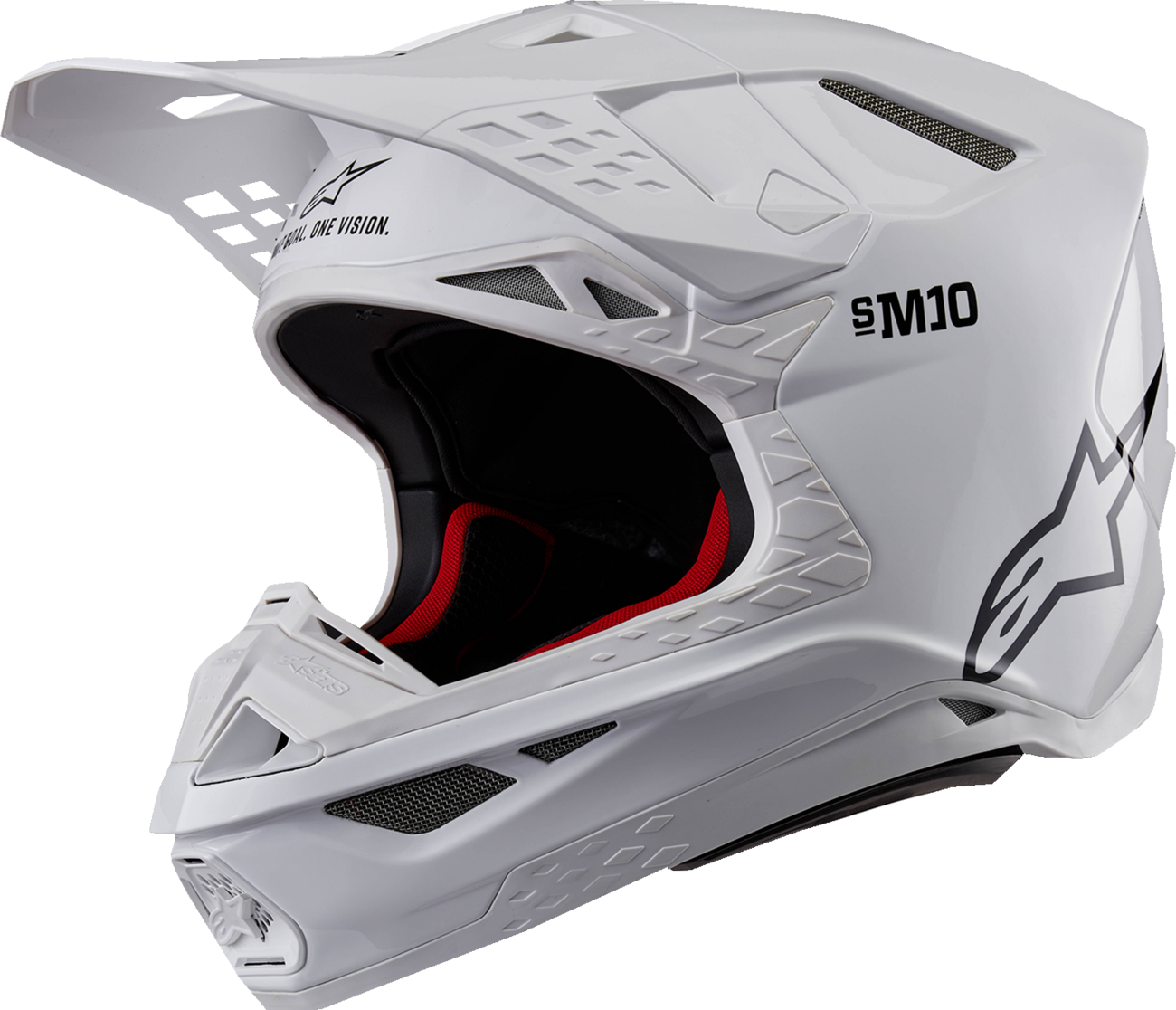 Alpinestars Supertech M10 Helmet – Solid White (MIPS®) – Supercross