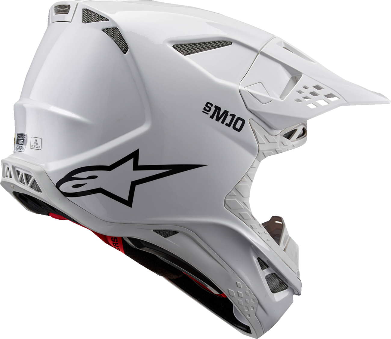 ALPINESTARS Supertech M10 Helmet - Solid - MIPS® - Gloss White - Small 8300323-2180-S