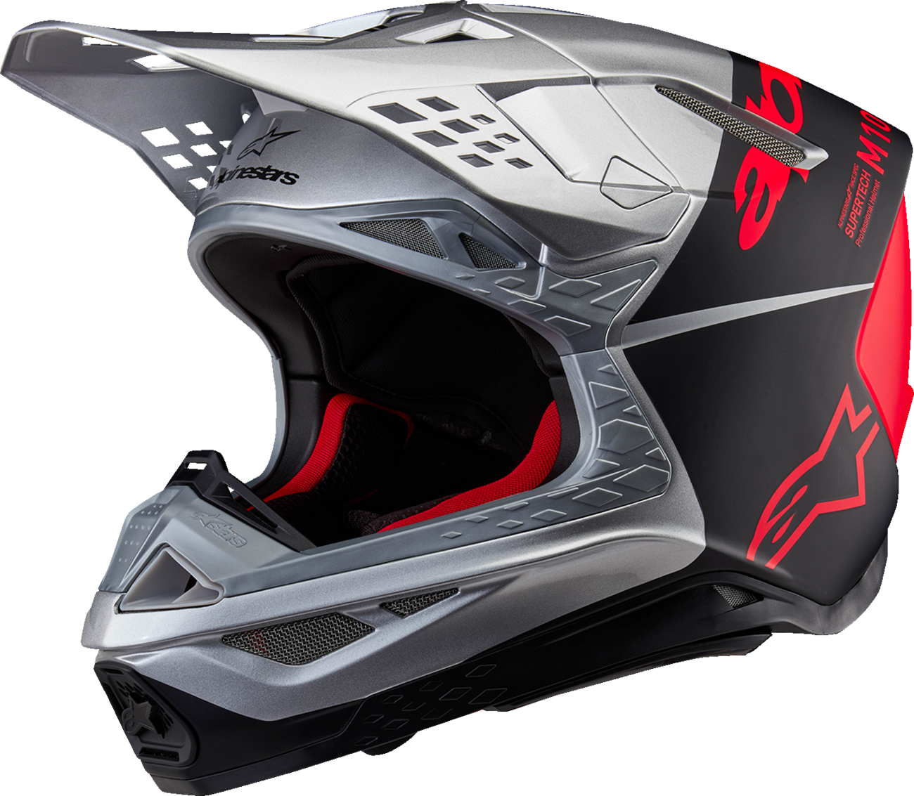 Alpinestars Supertech M10 Helmet – Flood (Black/Red) (MIPS)