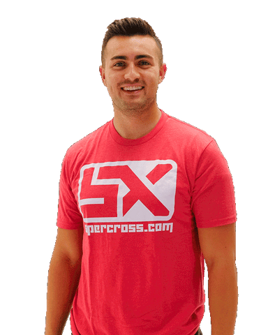 Supercross T-Shirt Red | Supercrosscom Red SX Block Tee