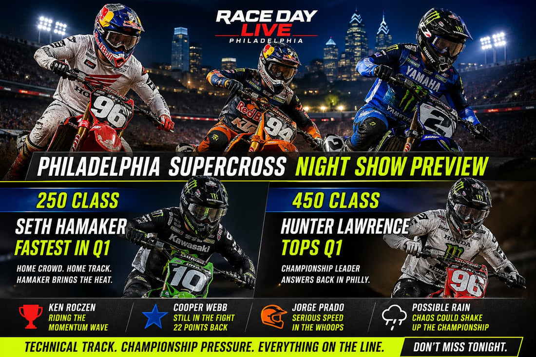 Philadelphia Supercross Night Show Preview: Hunter Lawrence Answers Back, Hamaker Brings Home-Race Heat