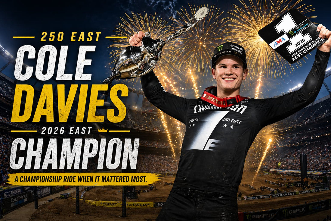 Cole Davies Clinches 250 East Championship in Dominant Fashion