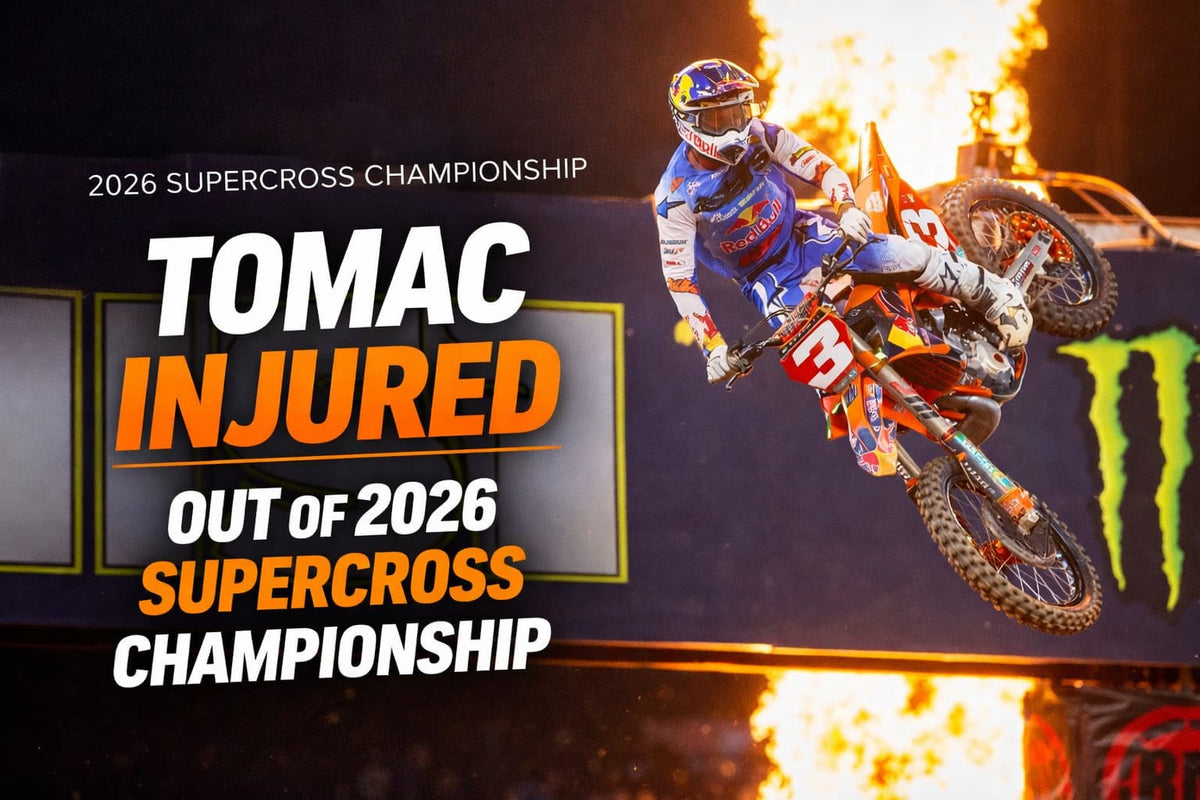 Eli Tomac Injured in Cleveland Practice Crash, Out of 2026 Supercross Championship