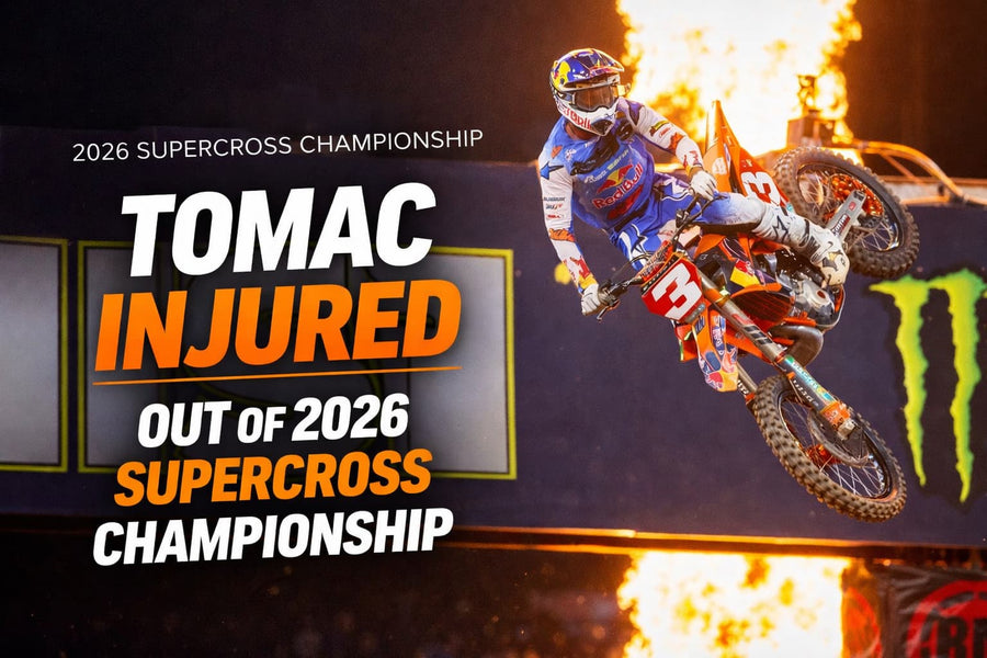 Eli Tomac Injured in Cleveland Practice Crash, Out of 2026 Supercross Championship