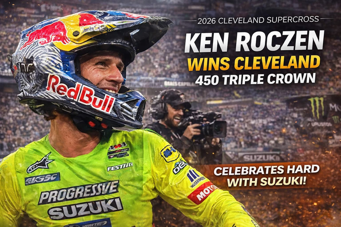 Ken Roczen Wins Cleveland Triple Crown, Closes Championship Gap to One Point