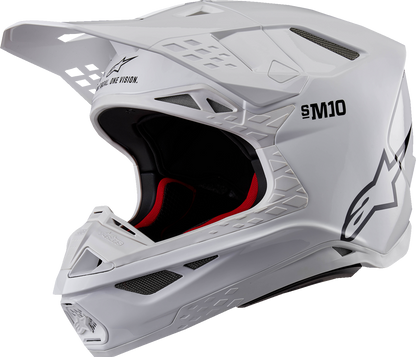 ALPINESTARS Supertech M10 Helmet - Solid - MIPS® - Gloss White - Small 8300323-2180-S