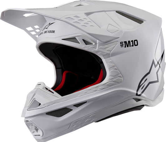 ALPINESTARS Supertech M10 Helmet - Solid - MIPS® - Gloss White - Small 8300323-2180-S