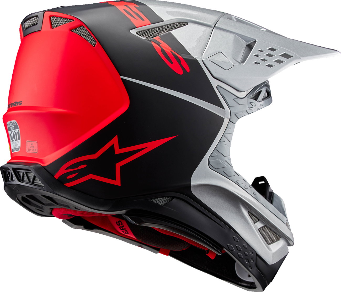 Alpinestars Supertech M10 Helmet – Flood (Black/Red) (MIPS) – Supercross