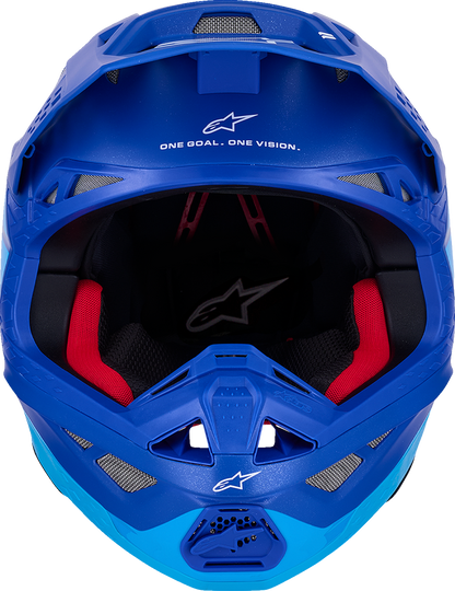 ALPINESTARS Supertech M10 Helmet - Flood - MIPS® - Blue/Black Carbon - Large 8301023-7282-L
