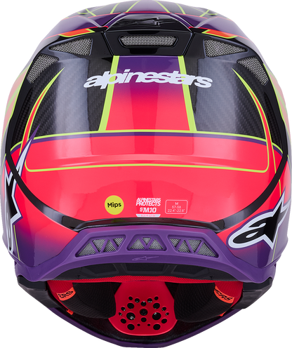 ALPINESTARS Supertech M10 Helmet - MIPS® - Era - Gloss Pink/Violet/Yellow Fluo - XS 8301223-3145-XS