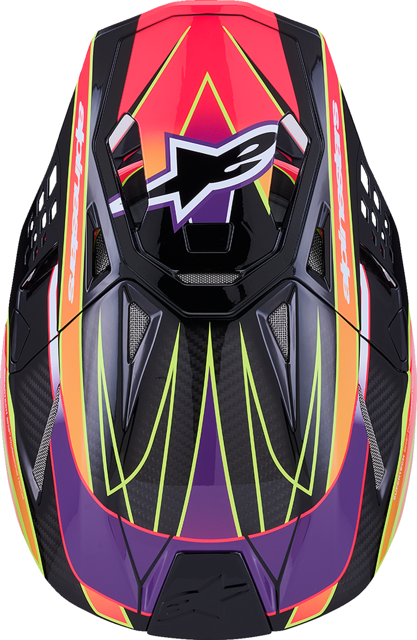 ALPINESTARS Supertech M10 Helmet - MIPS® - Era - Gloss Pink/Violet/Yellow Fluo - XS 8301223-3145-XS