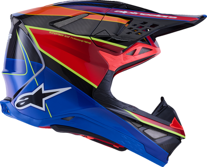 ALPINESTARS Supertech M10 Helmet - MIPS® - Era - Gloss Blue/Red/Yellow Fluo - Small 8301223-7356-S