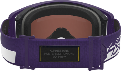 ALPINESTARS GOGGLES Supertech Goggle - Hunta 96 XXV - Purple/White - Silver Mirror Lens 5101226-3168