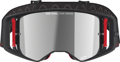 ALPINESTARS GOGGLES Supertech Goggle - Corp - Black/Red - Silver Mirror Lens 5100325-1434