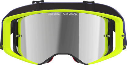 ALPINESTARS GOGGLES Supertech Goggle - Corp - Purple/Yellow - Silver Mirror Lens 5100326-3156