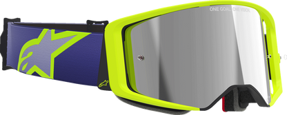 ALPINESTARS GOGGLES Supertech Goggle - Corp - Purple/Yellow - Silver Mirror Lens 5100326-3156
