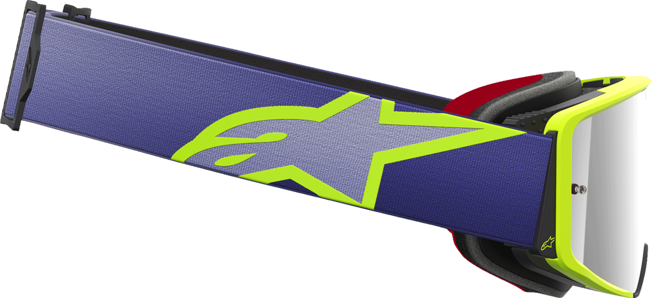 ALPINESTARS GOGGLES Supertech Goggle - Corp - Purple/Yellow - Silver Mirror Lens 5100326-3156