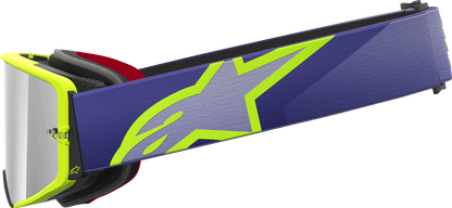 ALPINESTARS GOGGLES Supertech Goggle - Corp - Purple/Yellow - Silver Mirror Lens 5100326-3156