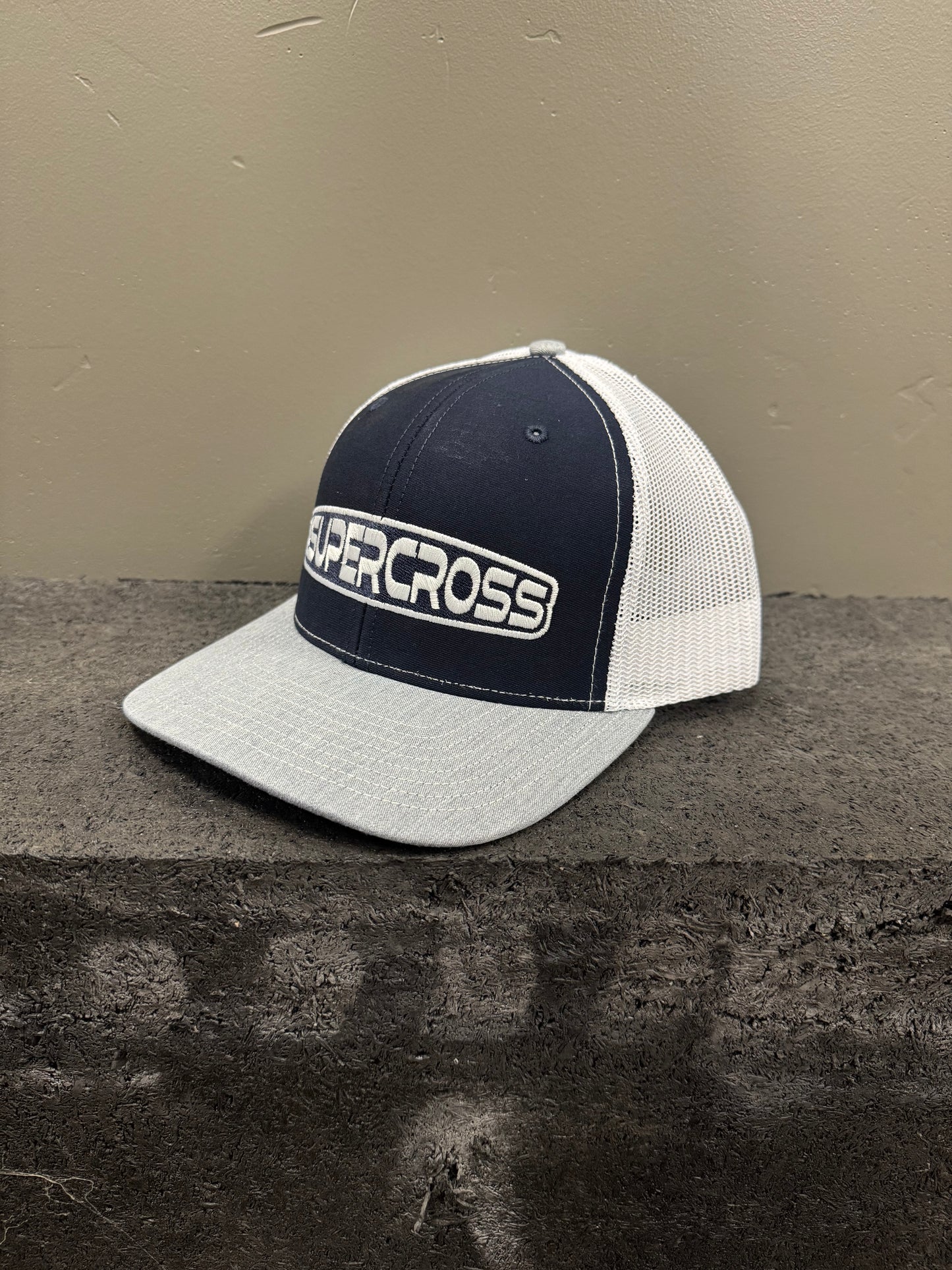 @SUPERCROSS 6 Panel Trucker Hat - Blue/Grey