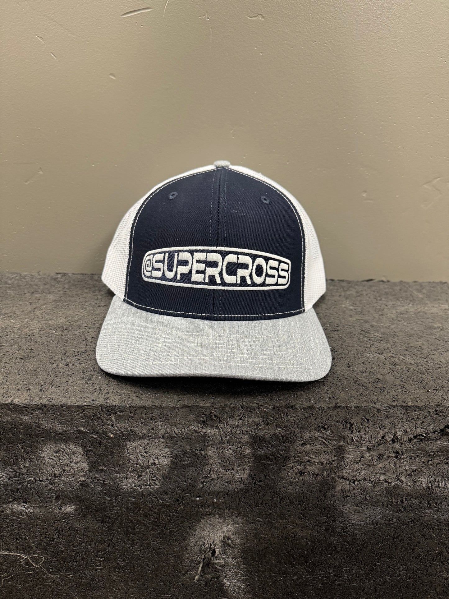 @SUPERCROSS 6 Panel Trucker Hat - Blue/Grey