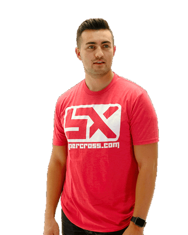 Supercross T-Shirt Red | Supercrosscom Red SX Block Tee