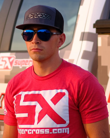 Supercross Snapback Hat | Gray Front Supercross panel